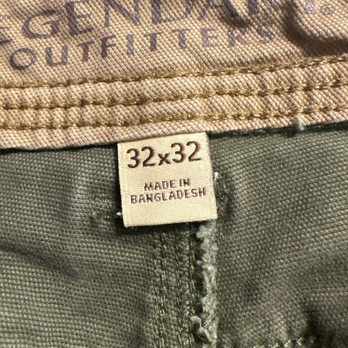 Legendary Outfitters Mens Utility Cargo Pants Green Size 32x32 Outdoor Workwear