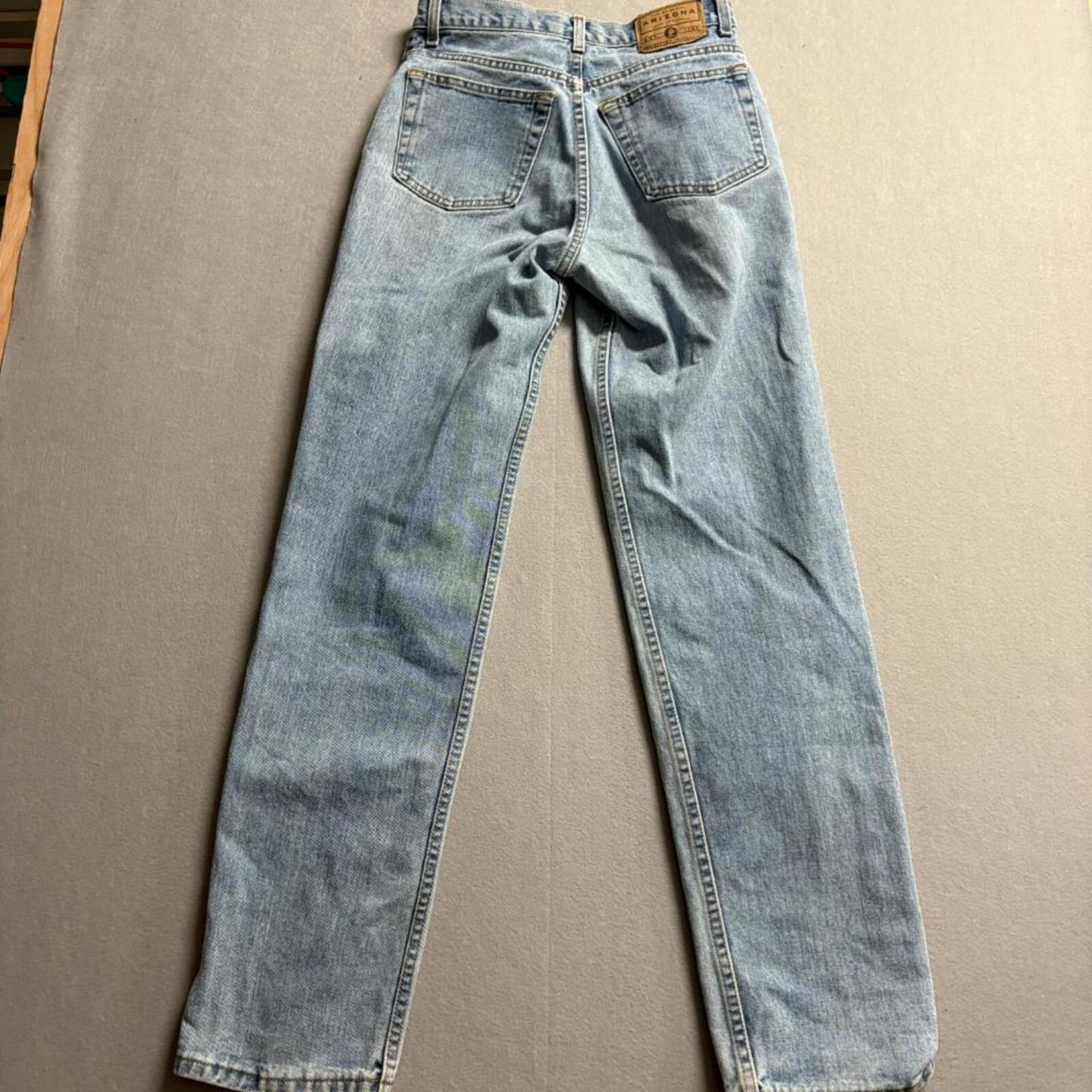 Vintage Arizona Jean Co Womens 29x34 Relaxed Fit High Rise Light Wash Denim USA