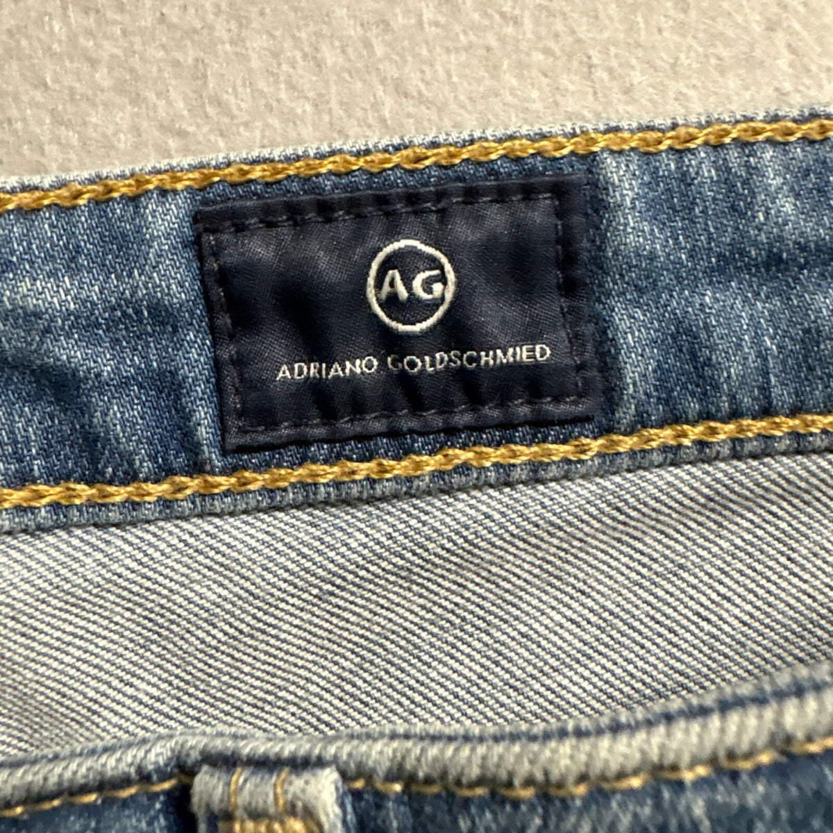 AG Adriano Goldschmied The Stevie Ankle Jeans Womens 27 Blue Distressed Raw Hem