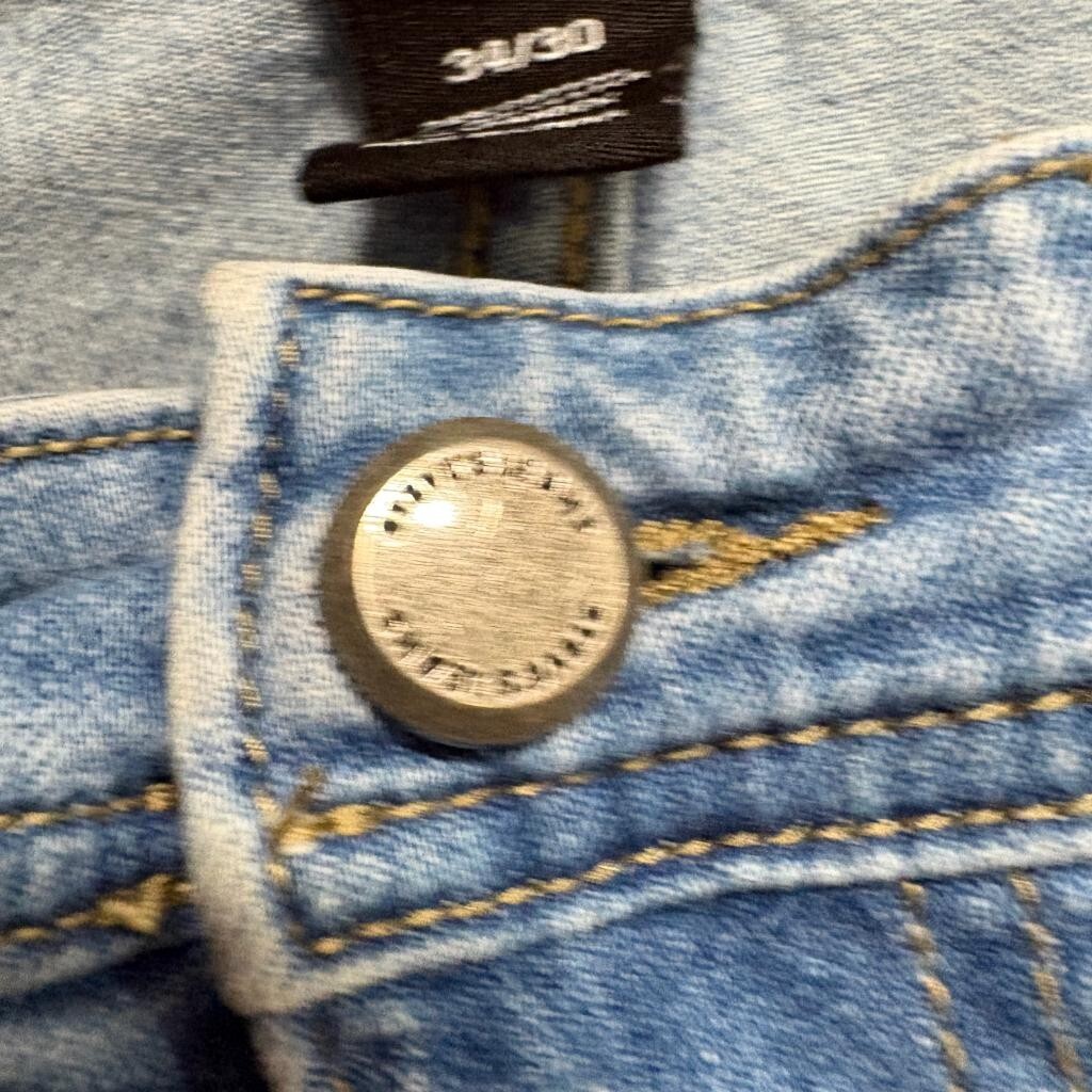 Steve's Jeans Mens 34x30 Blue Denim Stretch Straight Leg Pants