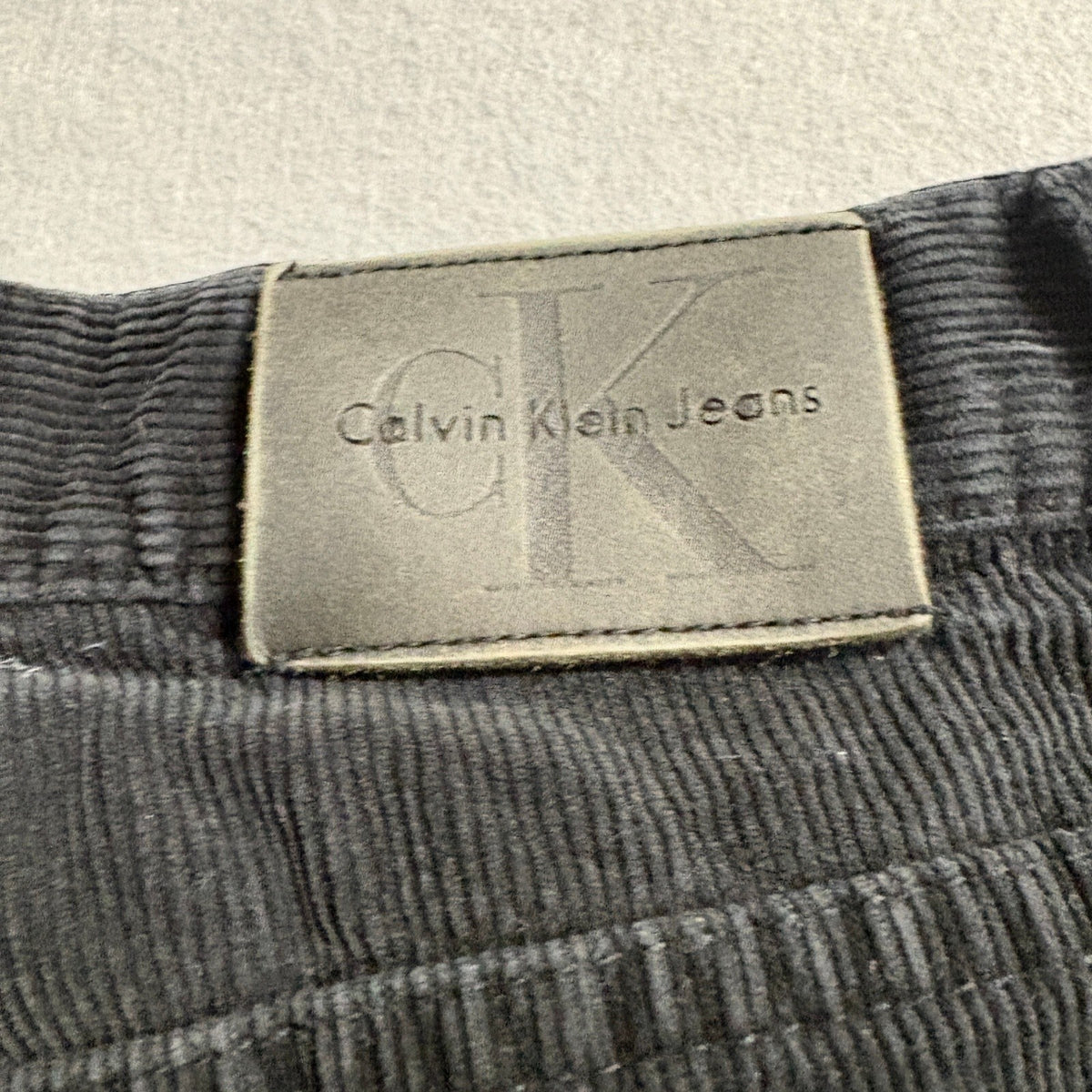 Calvin Klein Jeans Womens Size 10 Black Corduroy Pants High Rise Straight Leg