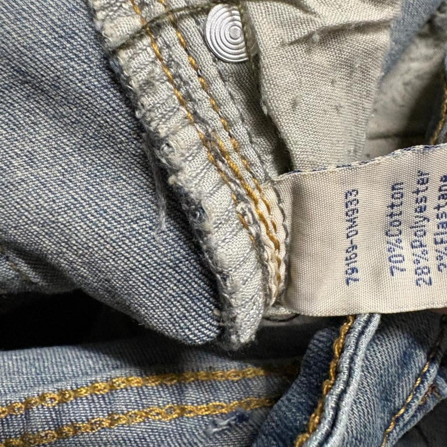 Angel Kiss Flare Jeans Womens Size 5/27 Blue Denim Stretch Bootcut NWT