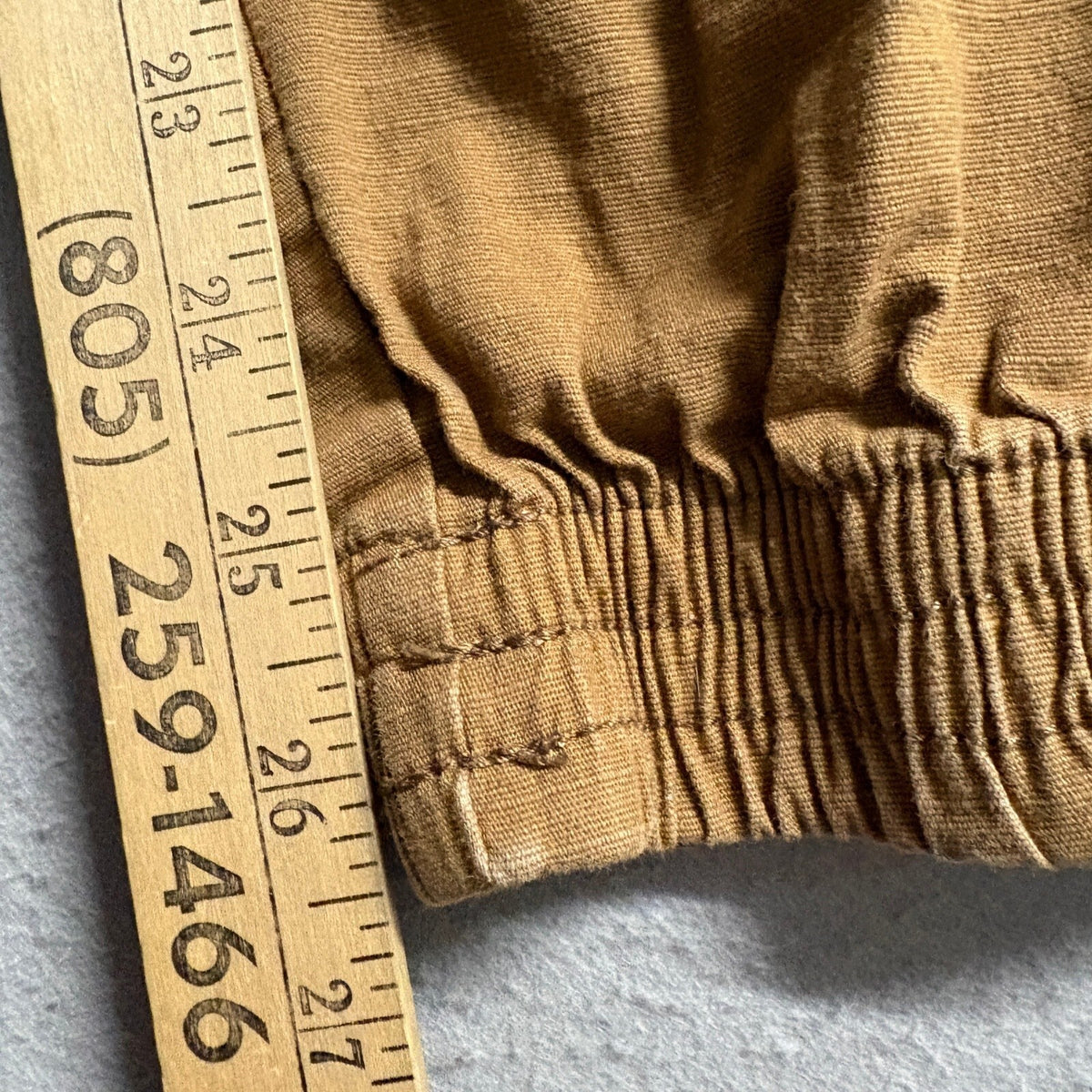Iron Co Mens Jogger Pants Small Brown Stretch Twill Elastic Waist Drawstring
