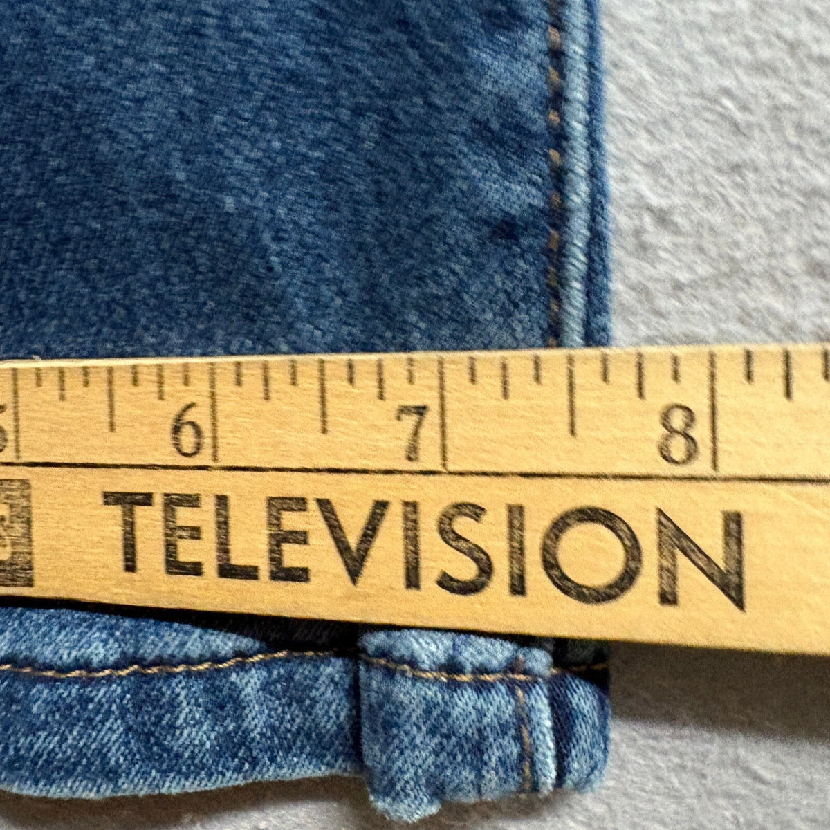 Ethanol Straight Leg Jeans Womens 34x32 Medium Wash Stretch Blue Denim