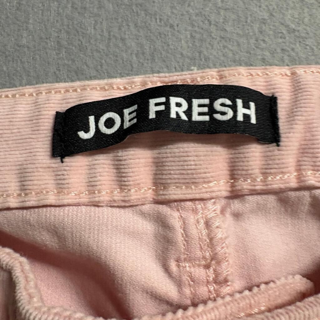 Joe Fresh Slim Corduroy Pants Womens 31 Pink Cotton Blend Stretch Jeans