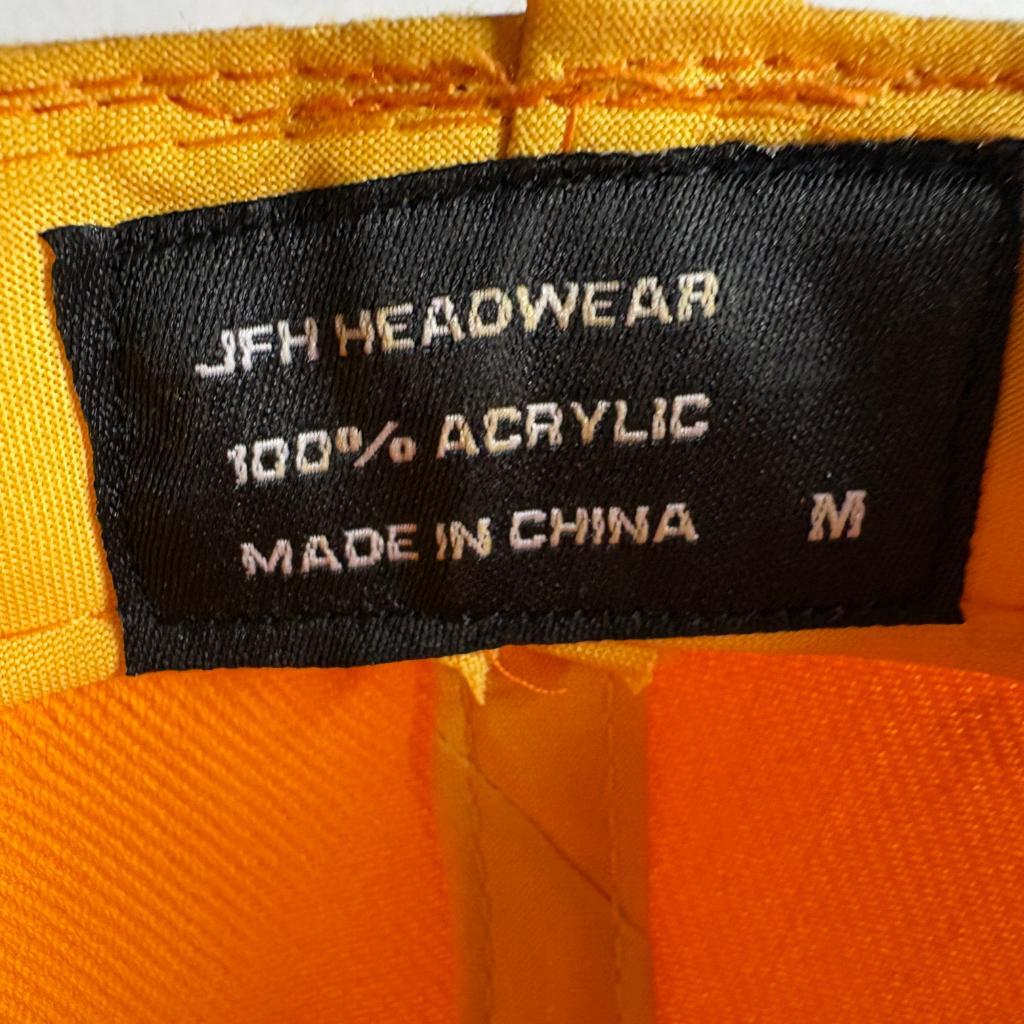Los Angeles Lakers JFH Headwear Fitted Hat Size M Yellow Purple Argyle Cap