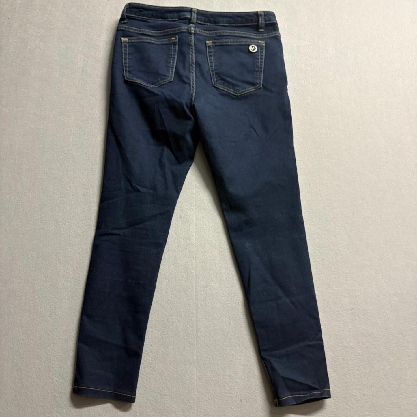 Michael Kors Jeans Womens Size 6 Dark Blue Denim Skinny Stretch Pants