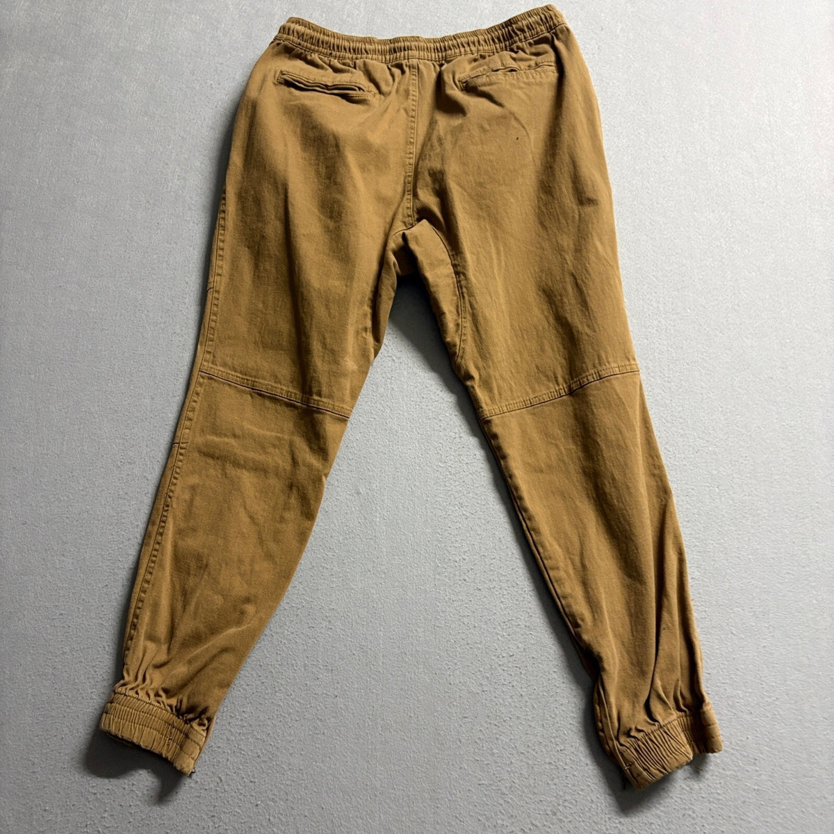 Brooklyn Cloth Co The Jogger Mens Large Tan Brown Ankle Zip Elastic Waist Pants - Photo 12