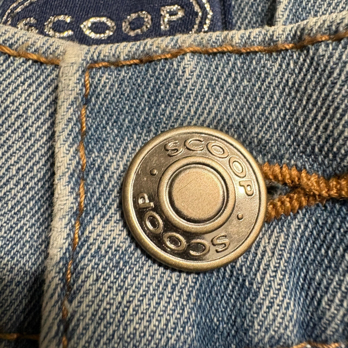 Scoop Womens Baggy Wide Leg Jeans Size 16 Vintage Drape Denim Light Wash New