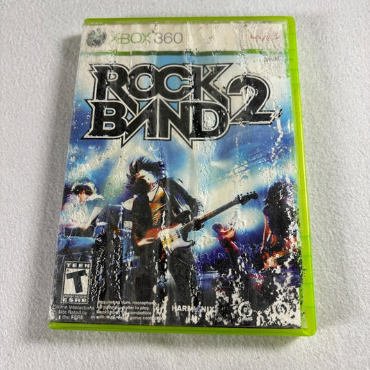 Rock Band 2 Xbox 360 Game with Manual Heavy Cover Wear Tested