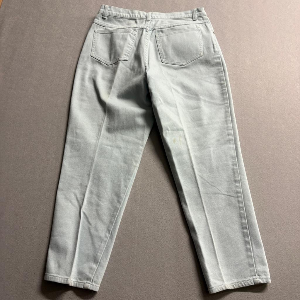 Style & Co Petite Jeans Womens 10P Light Wash Blue Denim High Rise Straight Leg