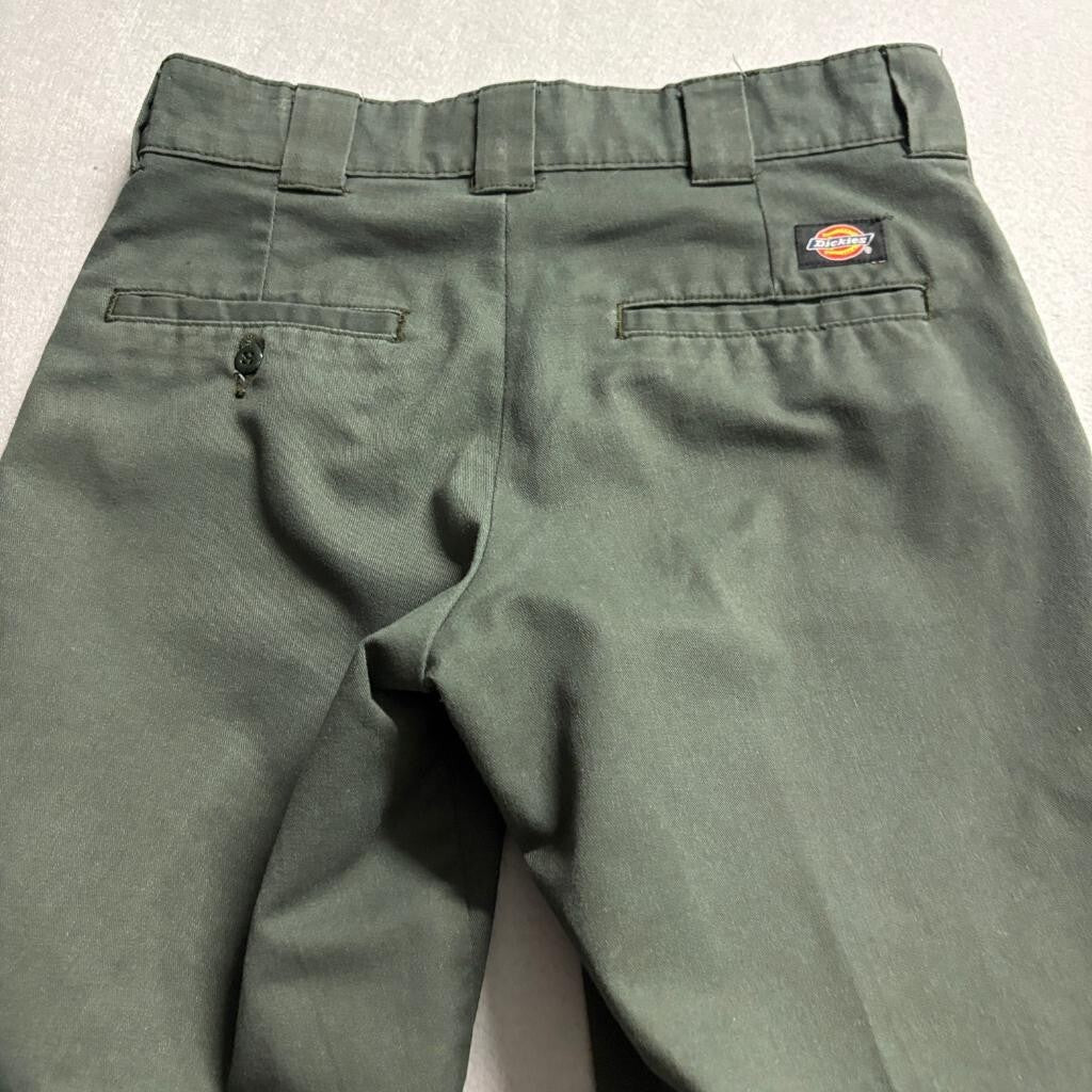 Dickies Flex Slim Taper Pants Mens 29x30 Olive Green Workwear Chino WP150OG