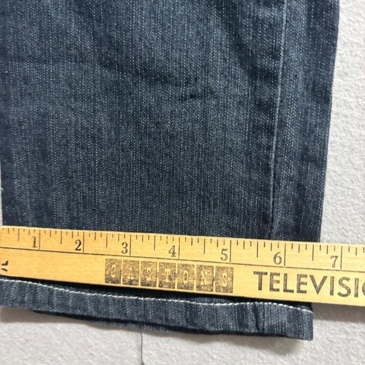 Hydrant Denim Jeans Womens 14 Dark Wash Embroidered Rhinestone Pockets Stretch