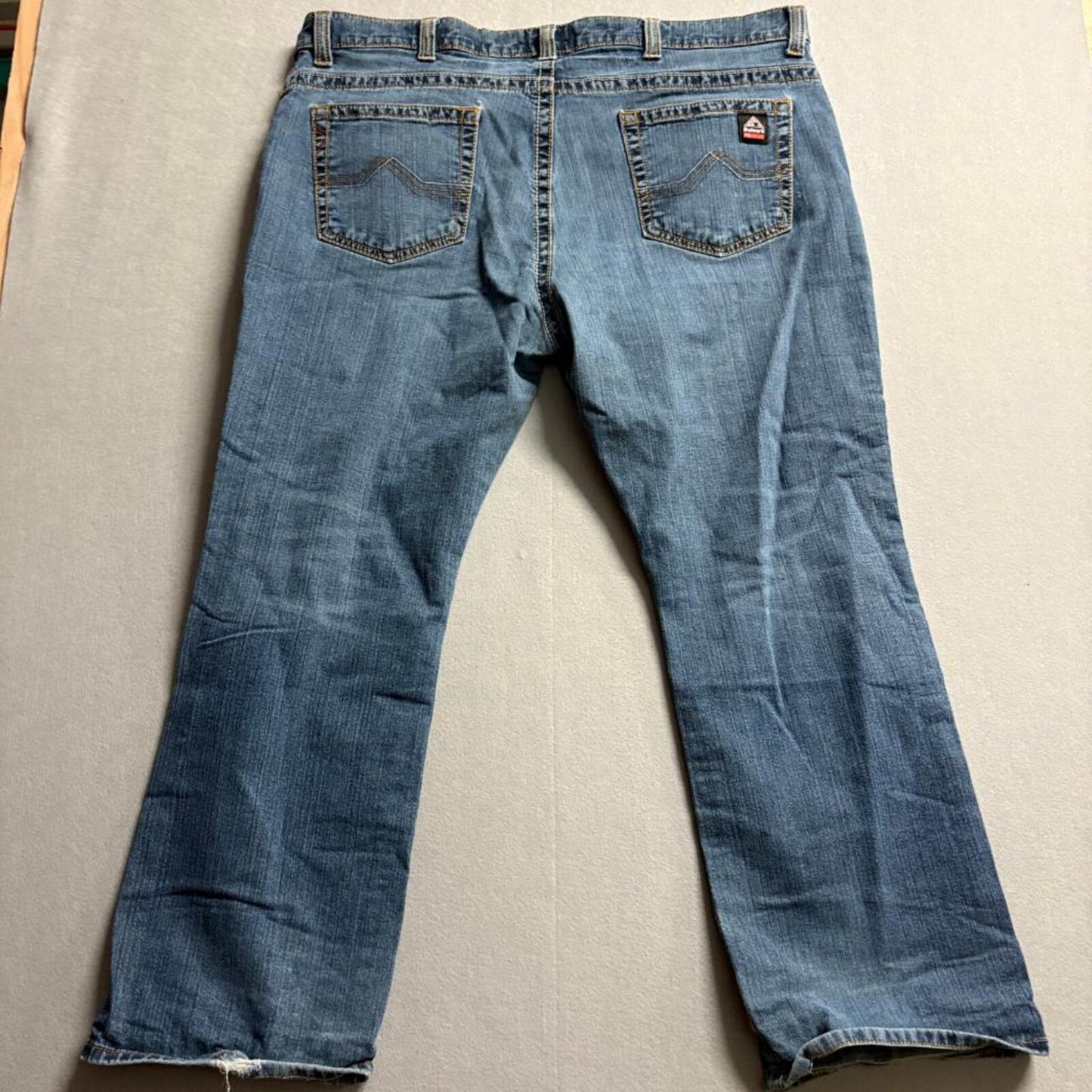 Bulwark FR Flame Resistant Jeans Mens 44x30 Blue Denim Work Pants NFPA 2112 CAT2