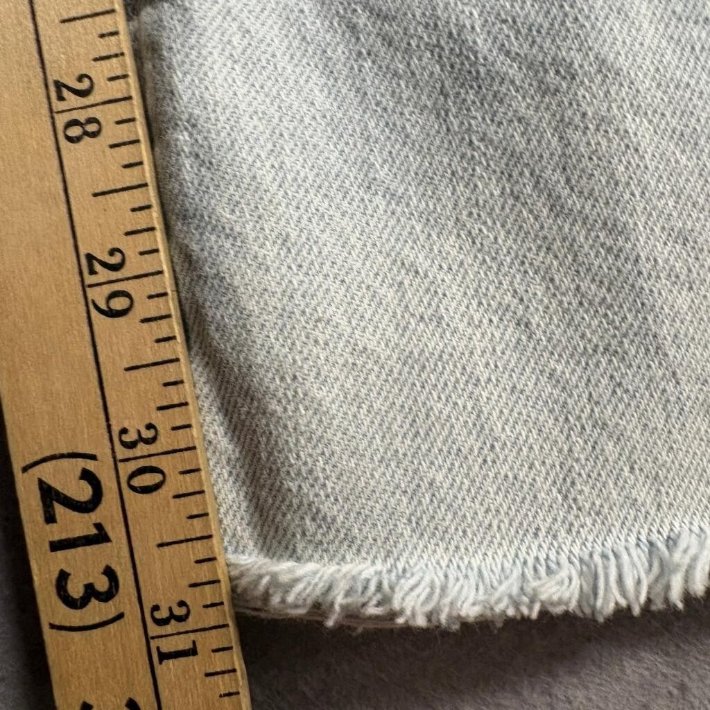 And Now This Womens Jeans Size 30 Light Wash Raw Hem Wide Leg Denim High Rise