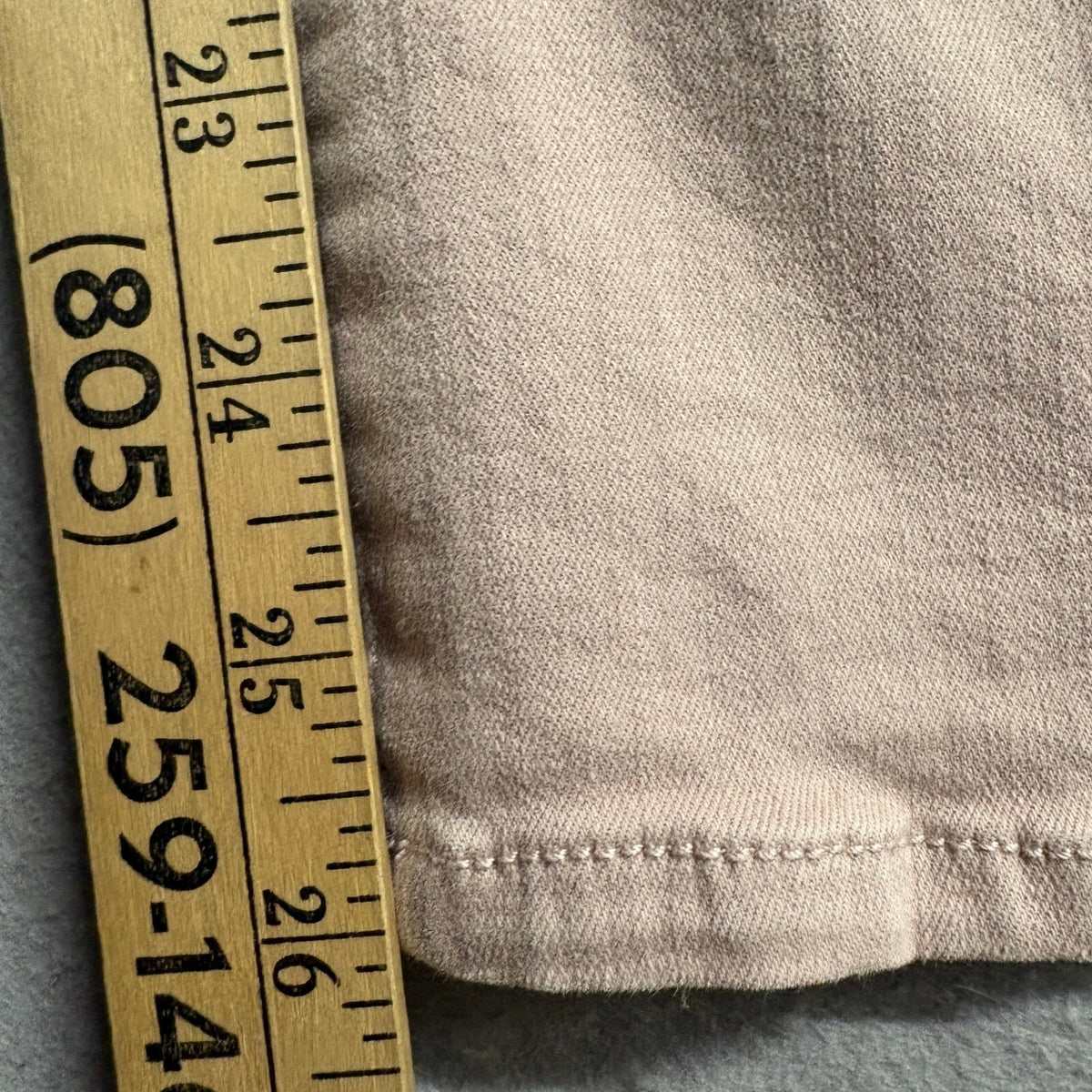 NYDJ Sheri Slim Jeans Womens Size 4 Beige Pink Stretch Front Seam Denim