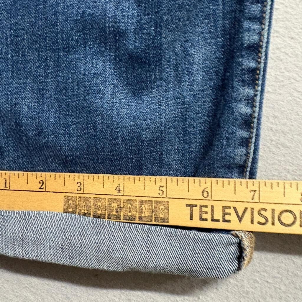 Joe's Jeans Womens 27 Distressed Boyfriend Straight Leg Blue Denim Cuffed