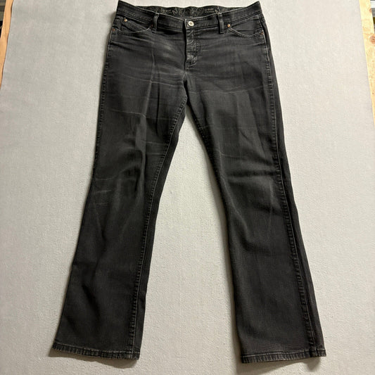 Wrangler Q-Baby Ultimate Riding Jeans Womens 15/16 x 34 Black Bootcut Stretch