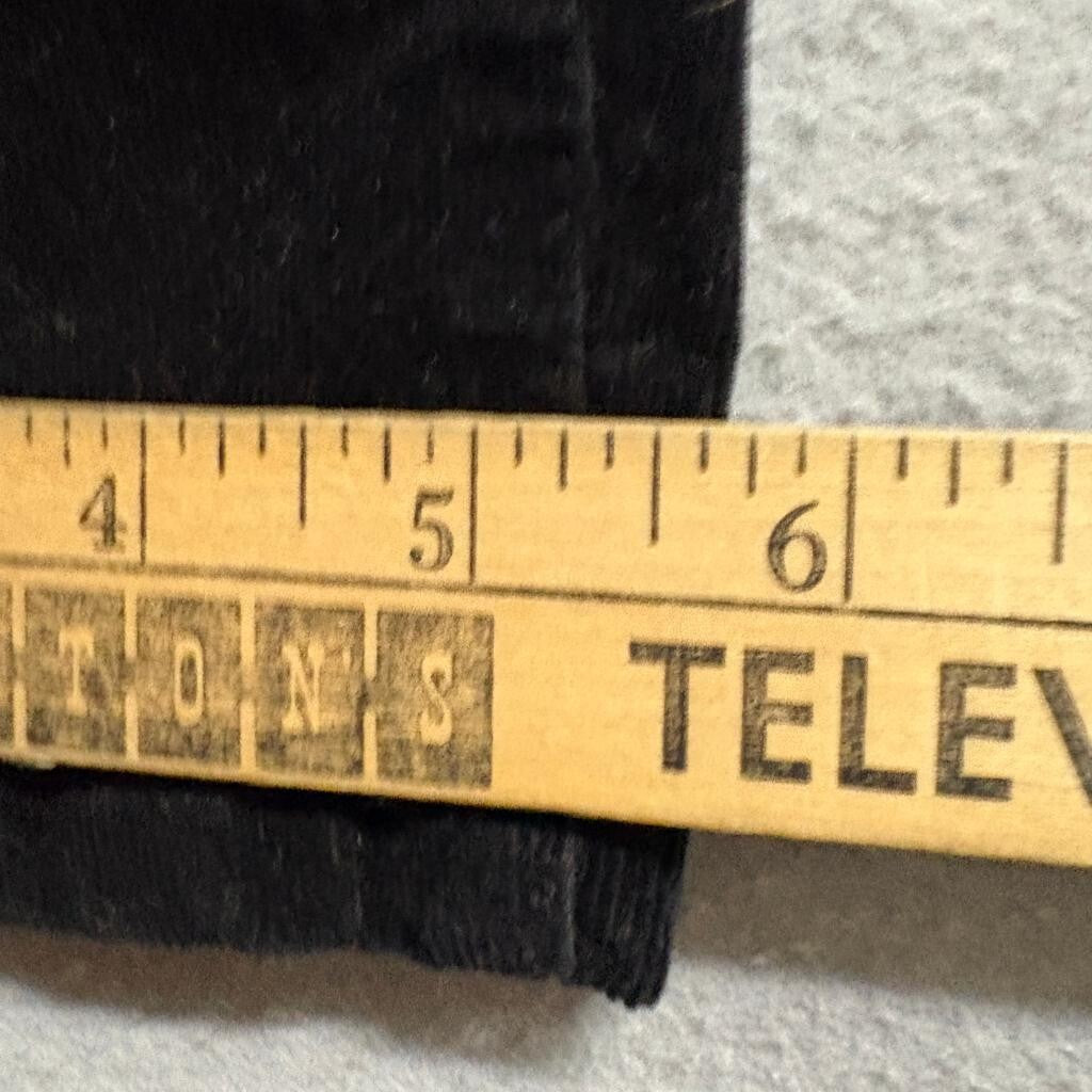 Well Worn Womens Corduroy Pants Black Skinny High Rise Stretch Size 28x28