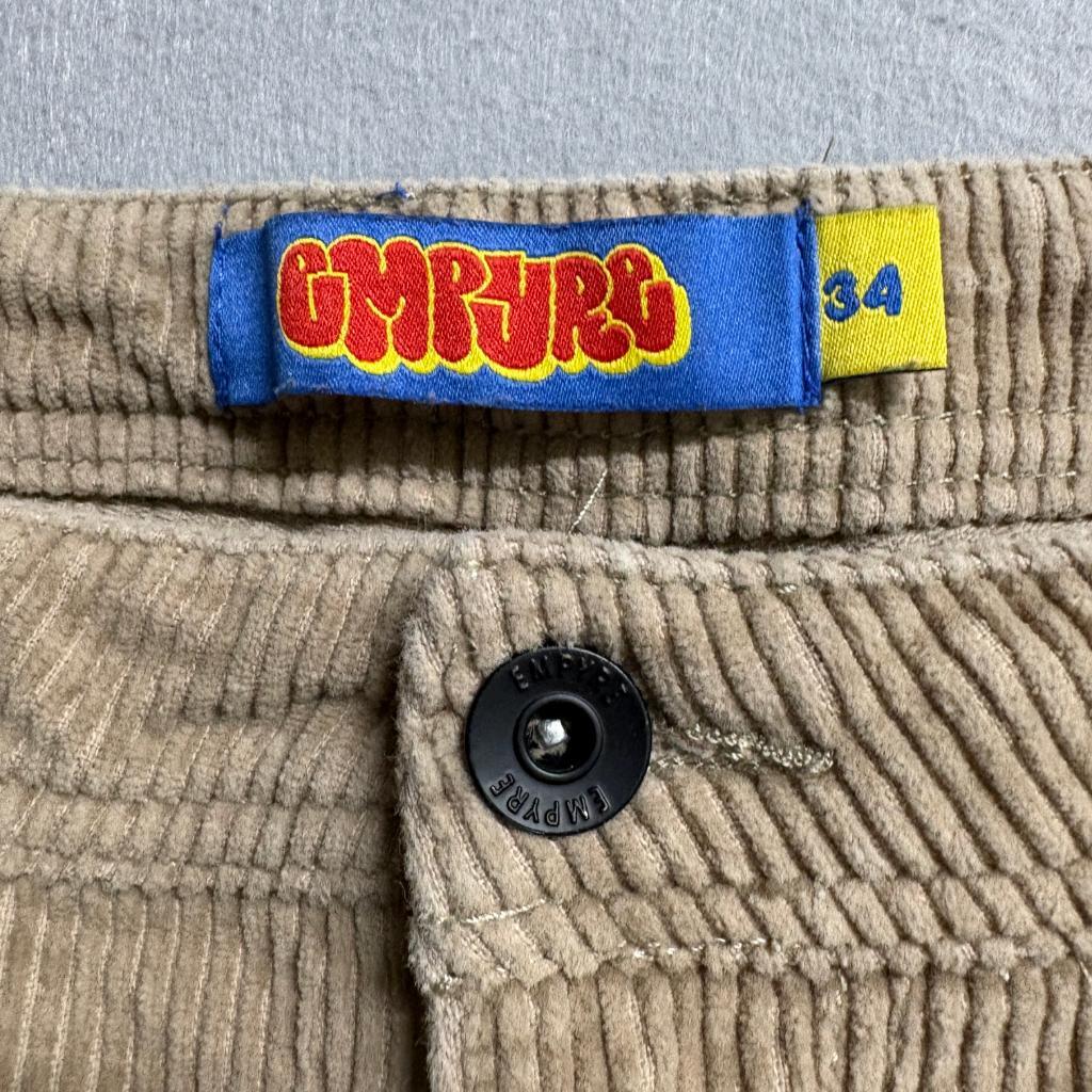 Empyre Corduroy Pants Womens 34 Brown Tan Skate Loose Fit Cord Pants