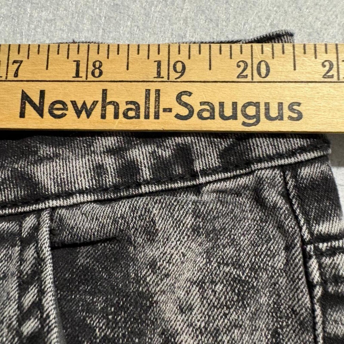 VIP Jeans Womens Plus Size 21/22 Black Acid Wash Cargo Jeans Wide Leg Stretch