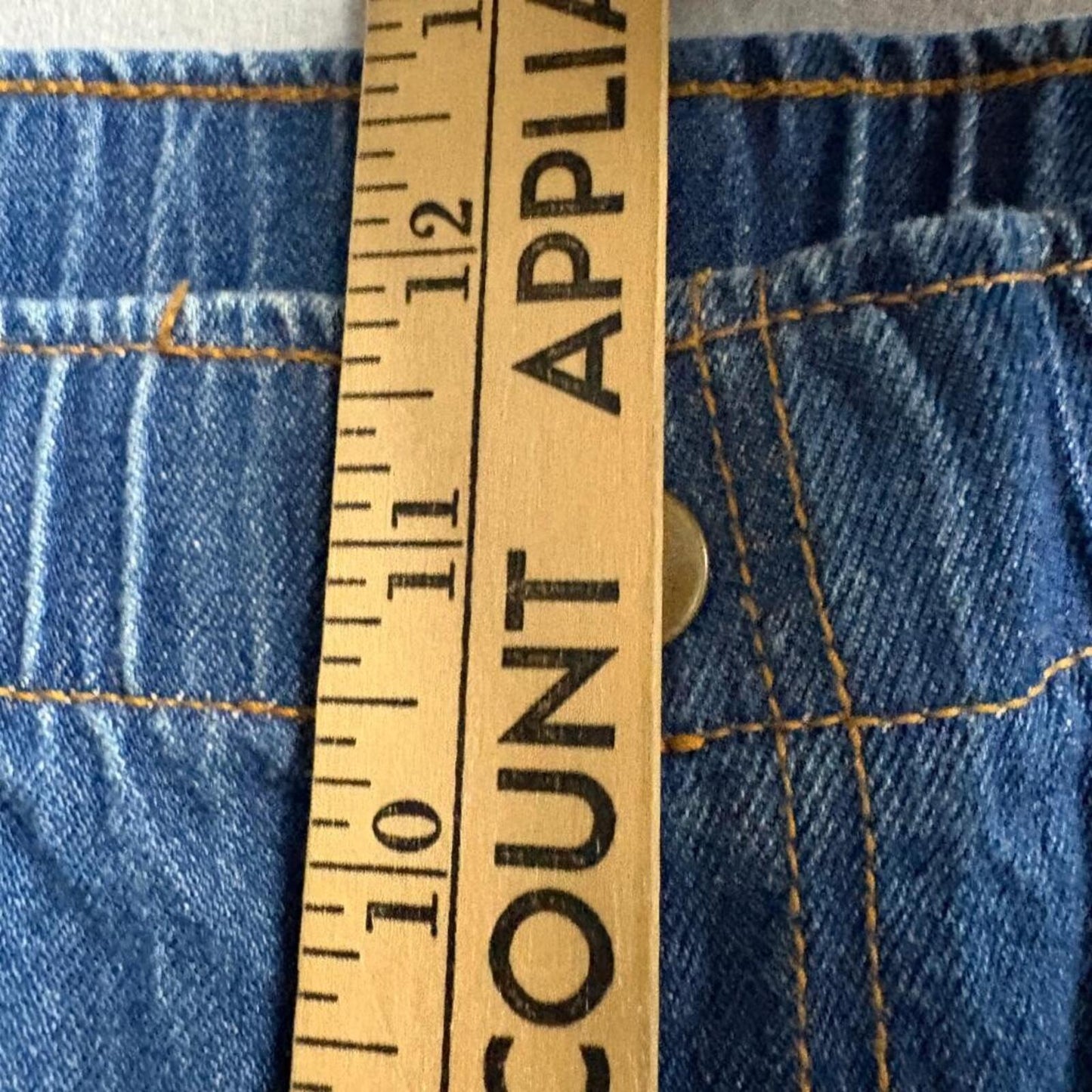 White Stag Classics Womens Size 14 Blue Denim Elastic Waist Pull On Jeans