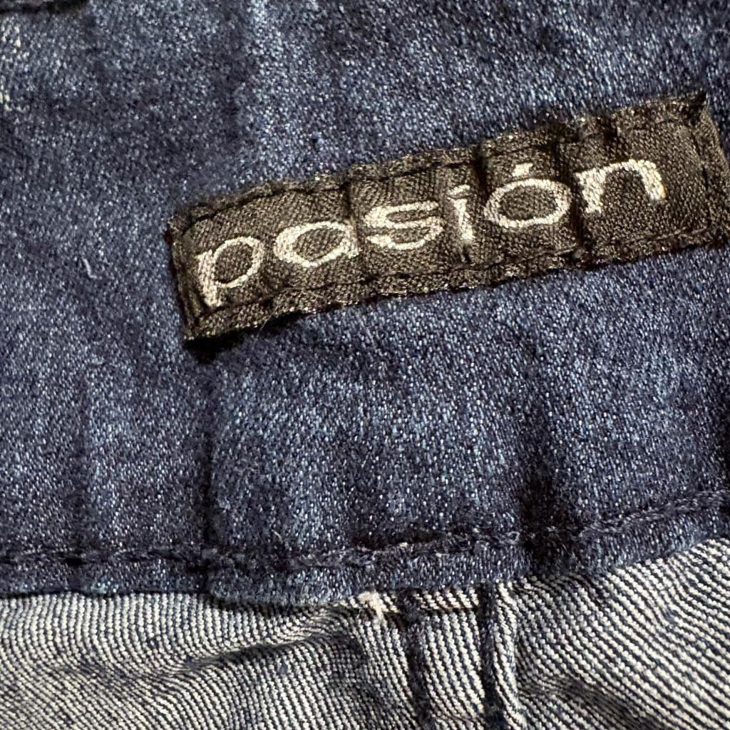 Pasion Denim Skinny Jeans Womens Size 13 Acid Wash Blue Stretch Mid Rise