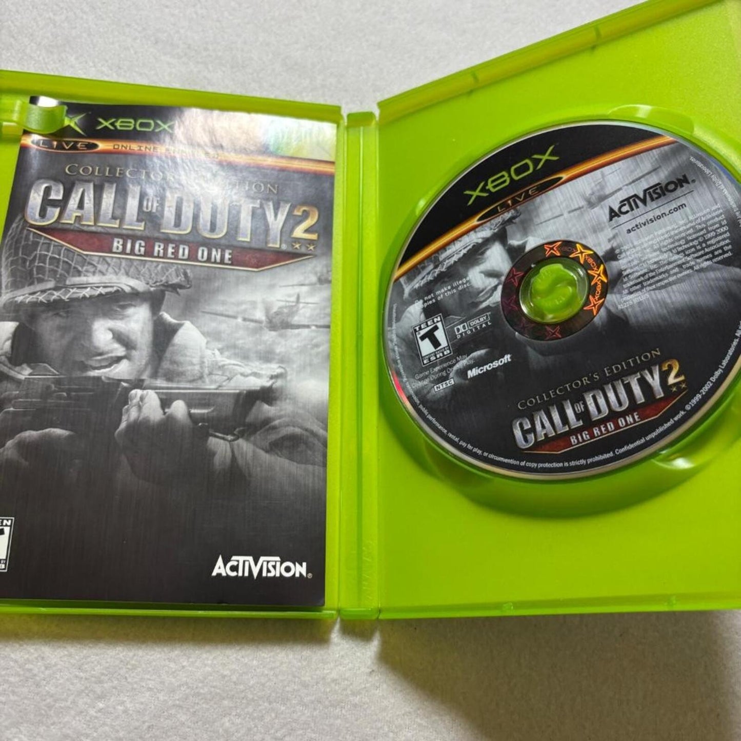 Call of Duty 2 Big Red One Collectors Edition Original Xbox CIB Tested