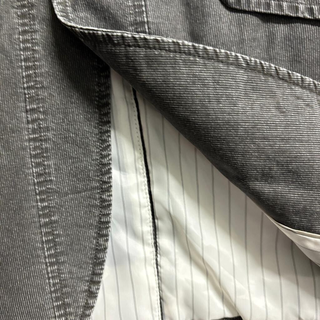 INC International Concepts Blazer Mens Small Gray Corduroy 2 Button Sport Coat