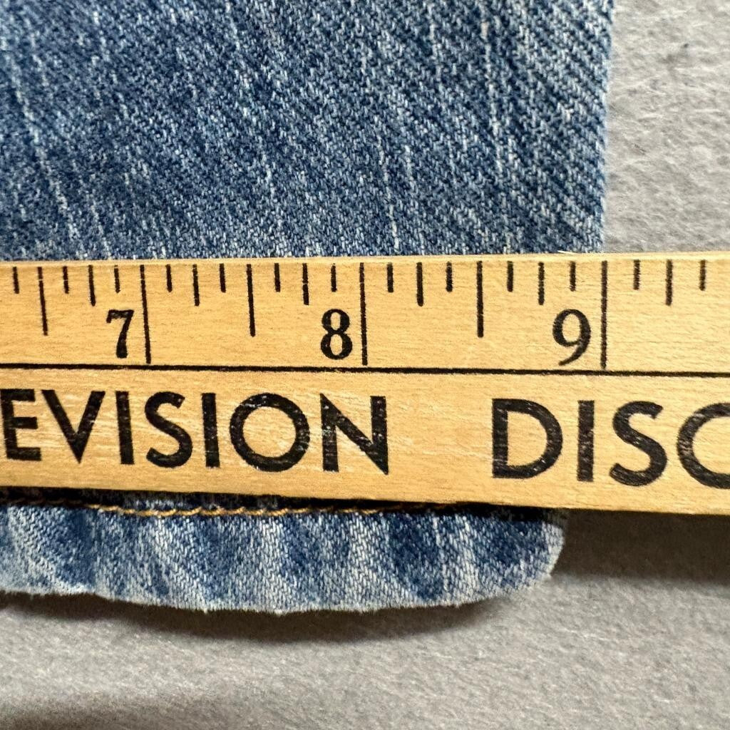 Levis 559 Relaxed Straight Jeans Mens 33x34 Blue Denim Medium Wash Distressed