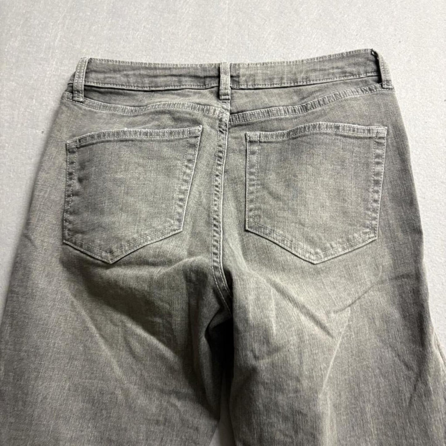 Wild Fable Womens Gray Mid Rise Flare Jeans Size 8 Stretch Denim