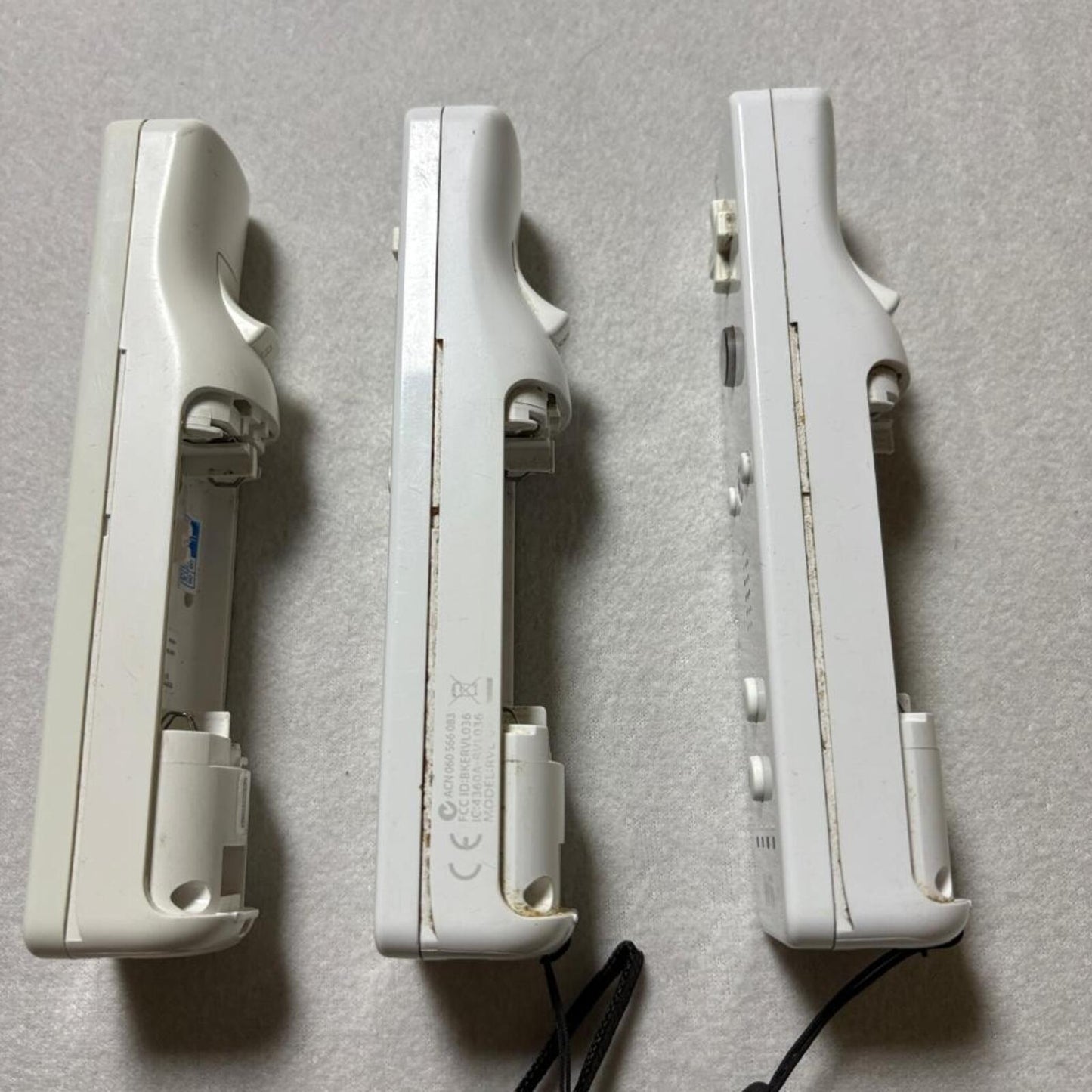 Nintendo Wii Remote Controller Lot of 3 White OEM RVL-003 RVL-036 MotionPlus