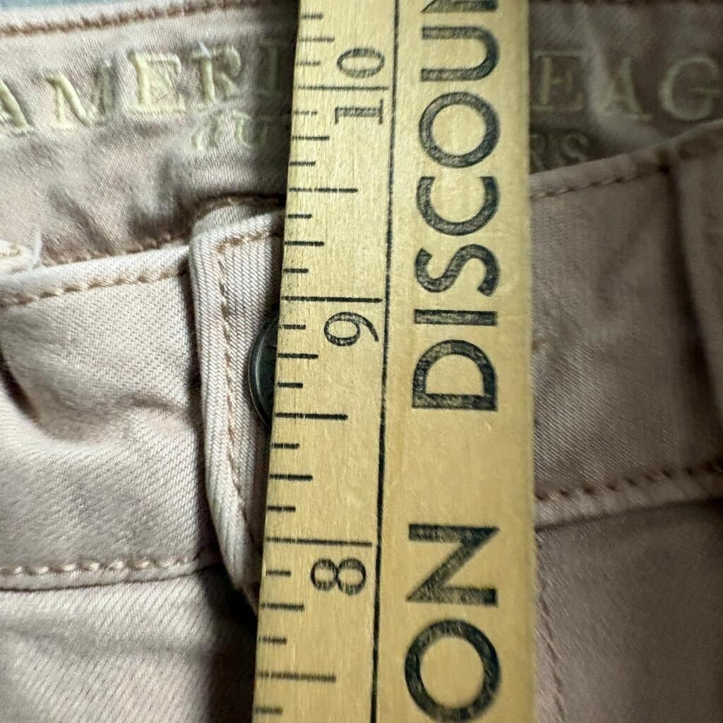 American Eagle Super Stretch X Hi-Rise Jegging Jeans Womens 4 Regular Tan Beige