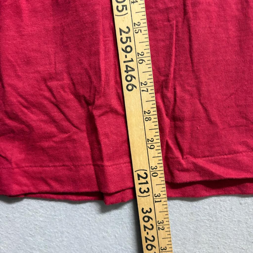 Vintage Signal Sports Blank T-Shirt Mens XL Red Single Stitch Made in USA Cotton