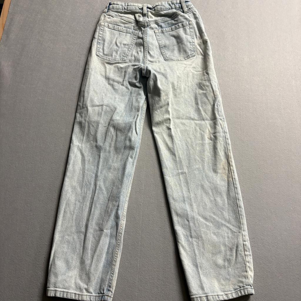 Wild Fable High Rise Straight Leg Jeans Womens Size 4 Light Wash Distressed