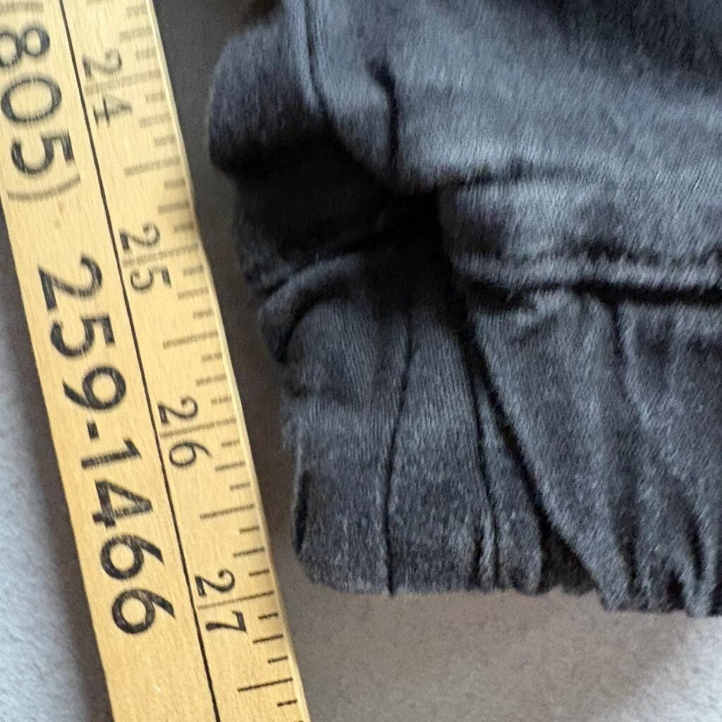 Hot Topic Cargo Jogger Pants Womens XS Black Denim High Rise Stretch Utility