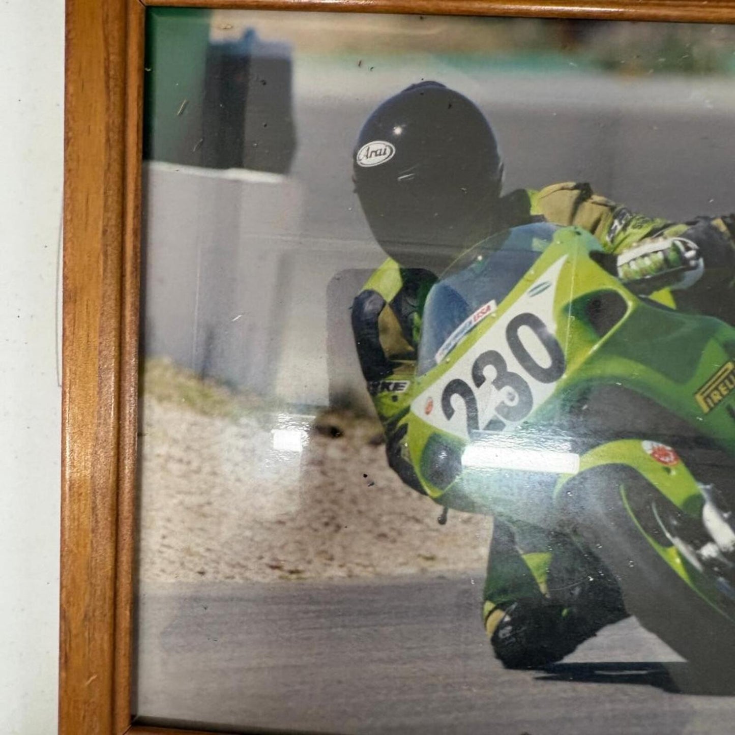 Y2K Motorcycle Racing Framed Photograph Sportbike Garage Wall Decor #230