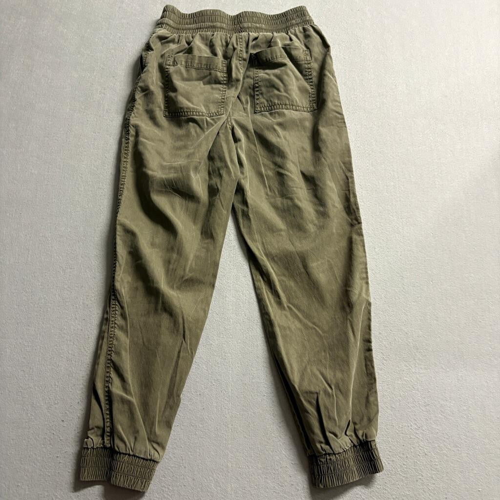 A New Day Jogger Pants Womens XS Olive Green Lyocell Cotton Elastic Waist