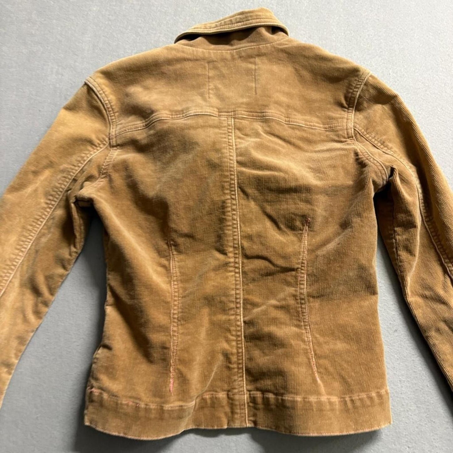 Romeo & Juliet Couture Corduroy Jacket Womens Medium Brown Cotton Stretch Y2K
