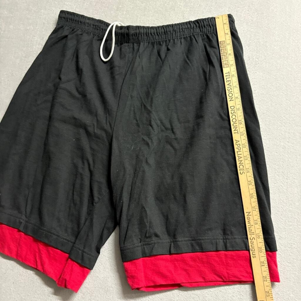 Vintage Pro Spirit T-Shirt Shorts Set Mens XL Black Red Single Stitch USA Made