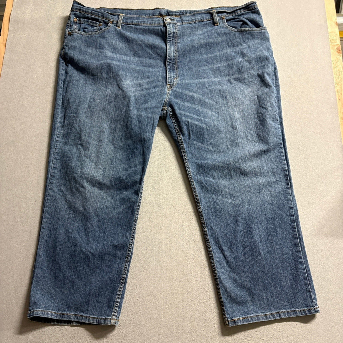 Levi's 550 Relaxed Fit Tapered Leg Jeans Mens 54 x 28 Big & Tall Blue Denim