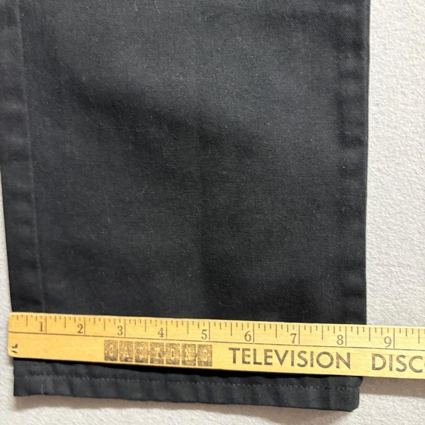 Genuine Dickies Women Black Work Pants Size 30x32 Straight Leg Twill Chino