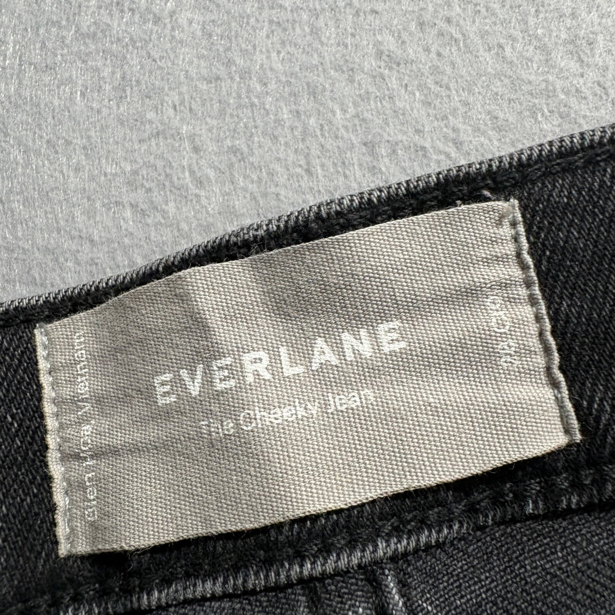 Everlane The Cheeky Jean Womens Straight Leg Washed Black Denim Jeans Size 28