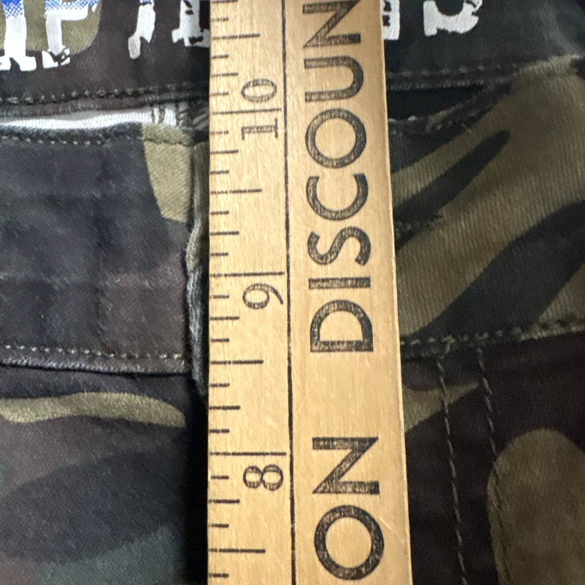 VIP Jeans Womens Size 9/29 Camo Cargo Pants Green Camouflage Wide Straight Leg