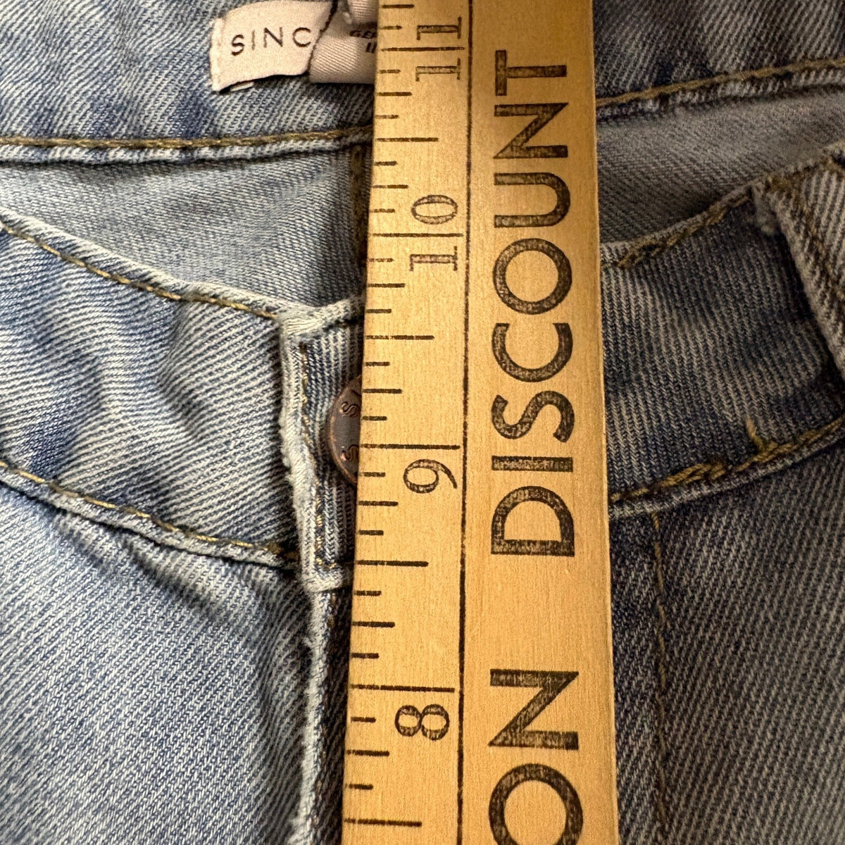 Sincerely Jules Cargo Jeans Womens 3/25 Light Wash Wide Leg High Rise Utility