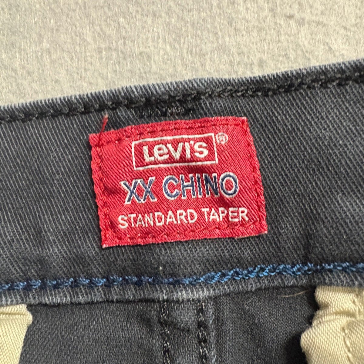 Levi's XX Chino Standard Taper Pants Mens 29x32 Black Stretch Twill Casual