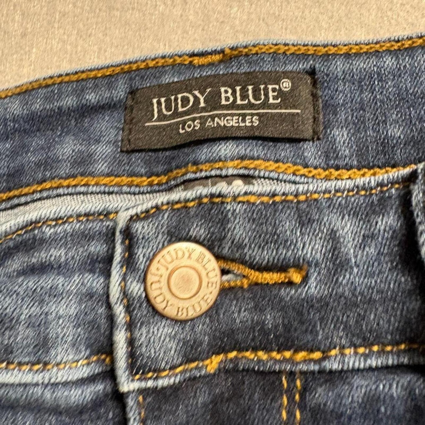 Judy Blue Straight Fit Jeans Womens Size 9/29 Medium Wash Stretch Blue Denim