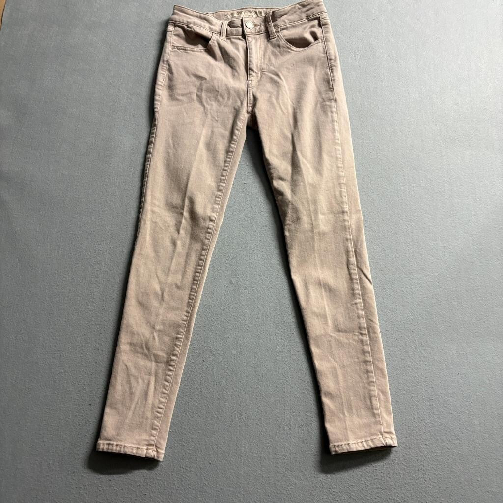 American Eagle Super Stretch X Hi-Rise Jegging Jeans Womens 4 Regular Tan Beige