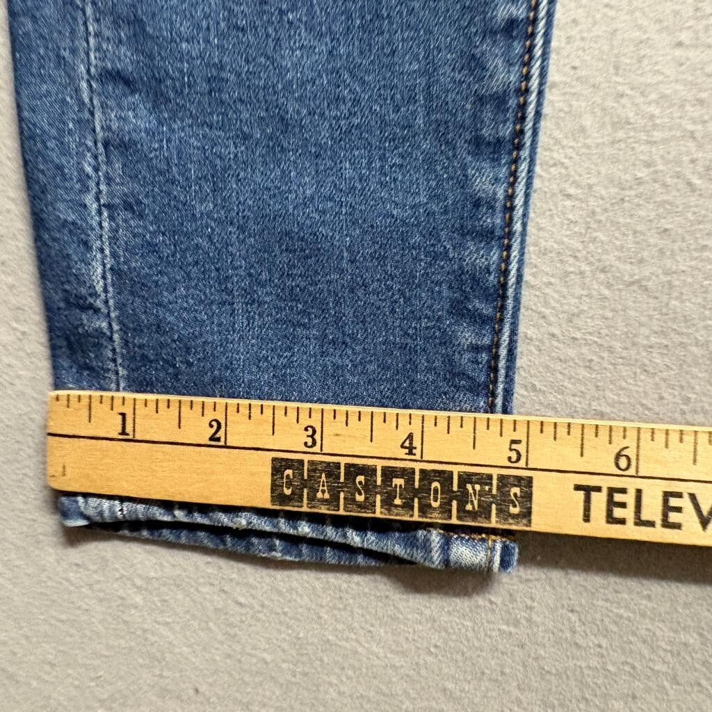 Levis Wedgie Skinny Jeans Womens 25 Blue Denim High Rise Stretch Ankle