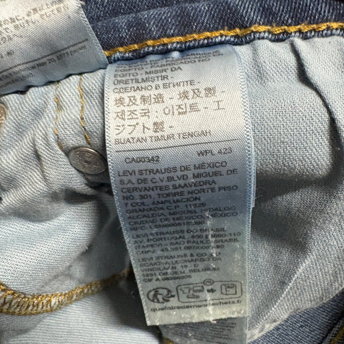 Levi's 511 Slim Fit Jeans Mens W36 L34 Blue Denim Stretch Pants